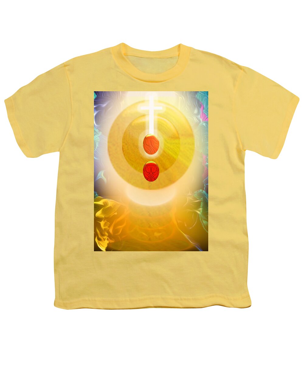 Abstract Youth T-Shirt featuring the digital art Eternal Monarch 3 by Aldane Wynter