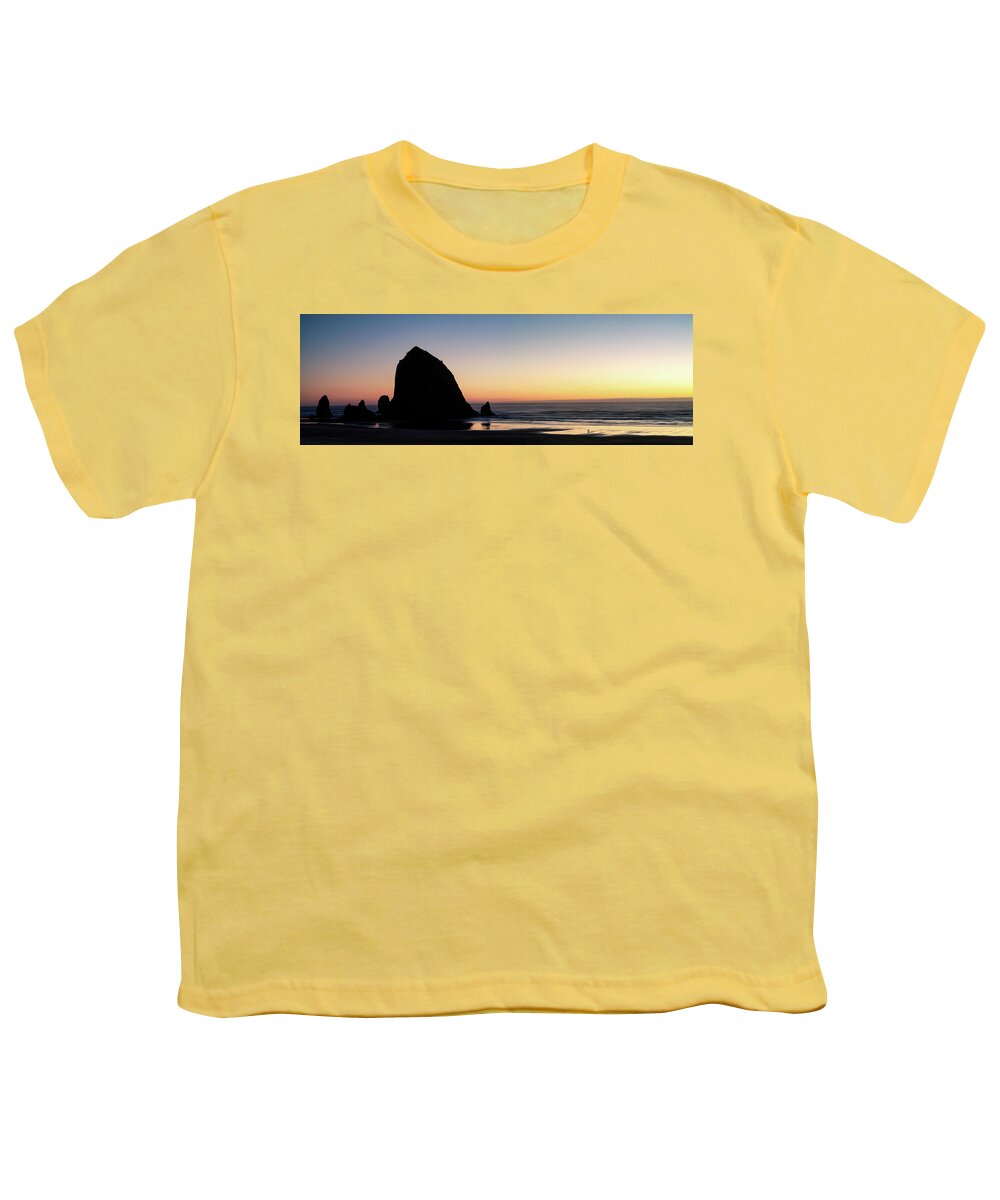 Landscape Youth T-Shirt featuring the photograph Haystack at Twilight by Larey McDaniel
