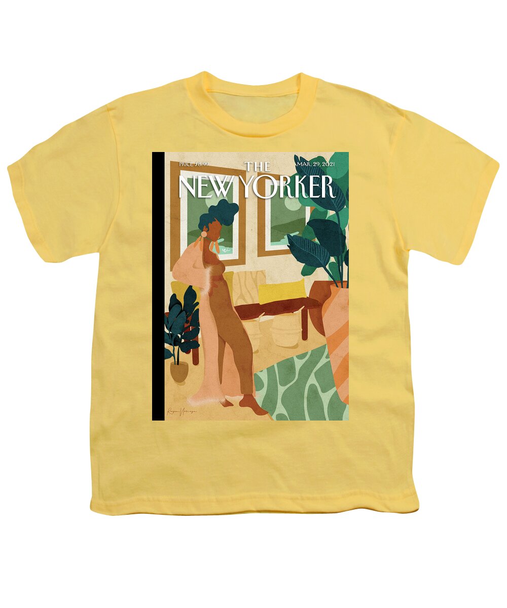 Fashion Youth T-Shirt featuring the painting House Style by Reyna Noriega