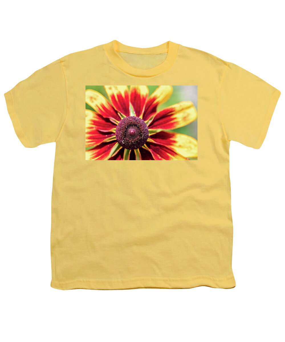 Yellow Flower Youth T-Shirt featuring the photograph Nature Photography Flower Macro by Amelia Pearn
