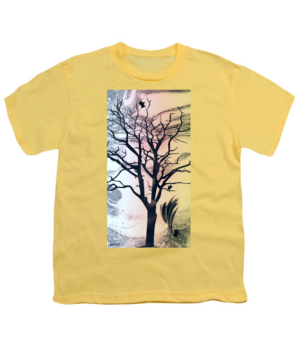 Tree Youth T-Shirt featuring the digital art Spring Falls by Auranatura Art
