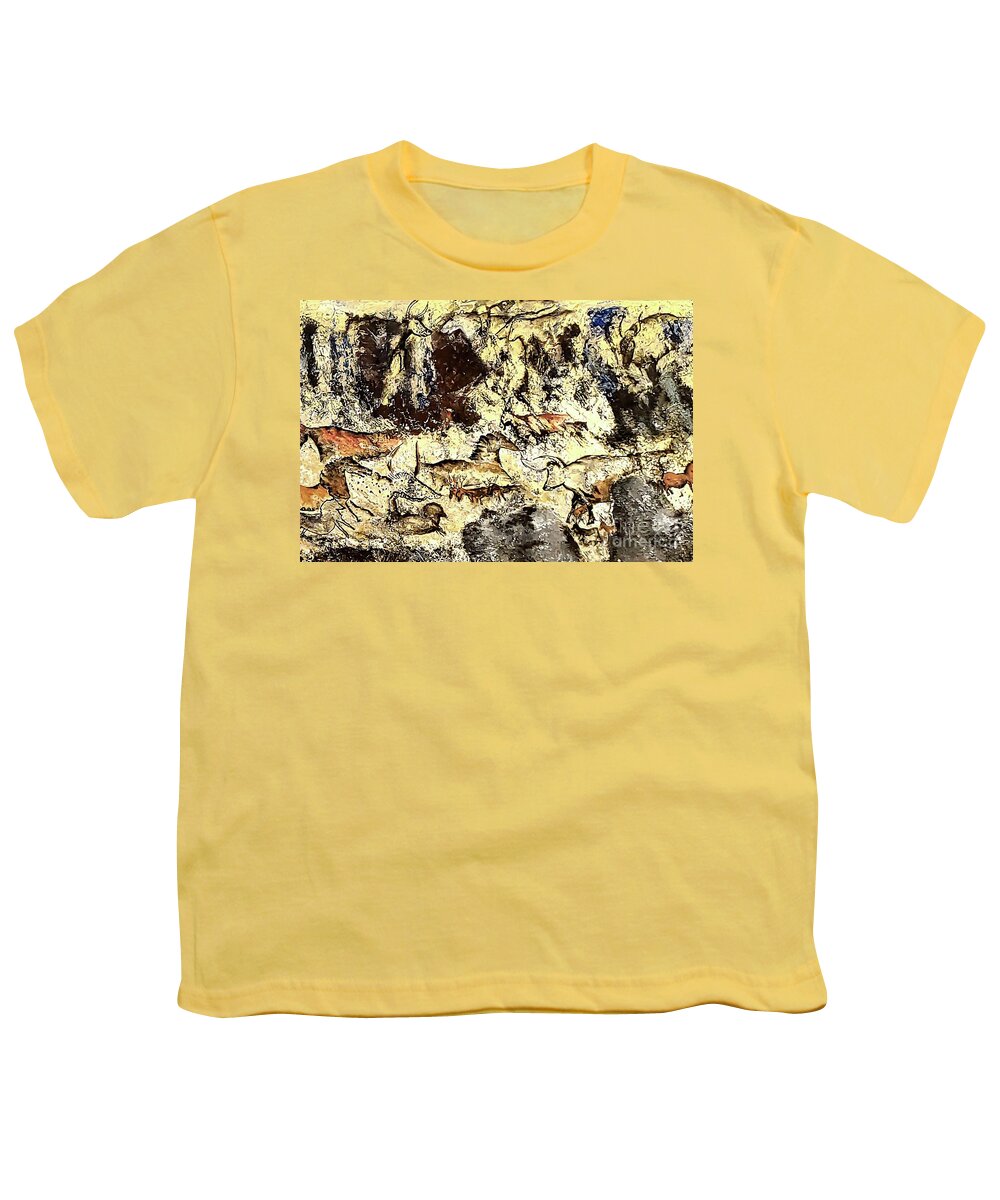 Journey Youth T-Shirt featuring the painting The Journey Within Piece #3 by Eileen Kelly