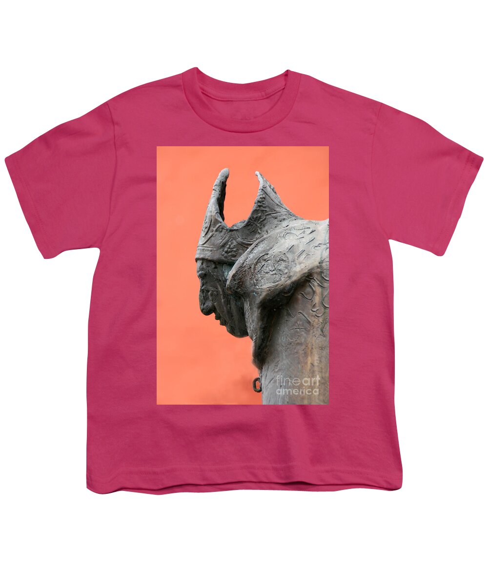 Statue Youth T-Shirt featuring the photograph Statue, Nordlingen, Germany #1 by Holly C. Freeman