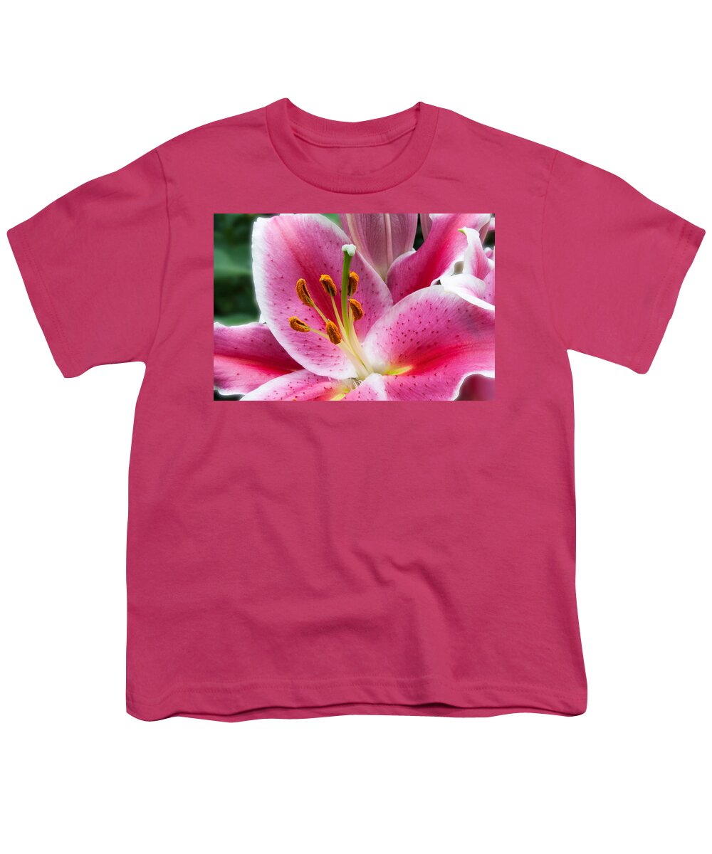 Asian Youth T-Shirt featuring the photograph Asian Lily by Michael Porchik