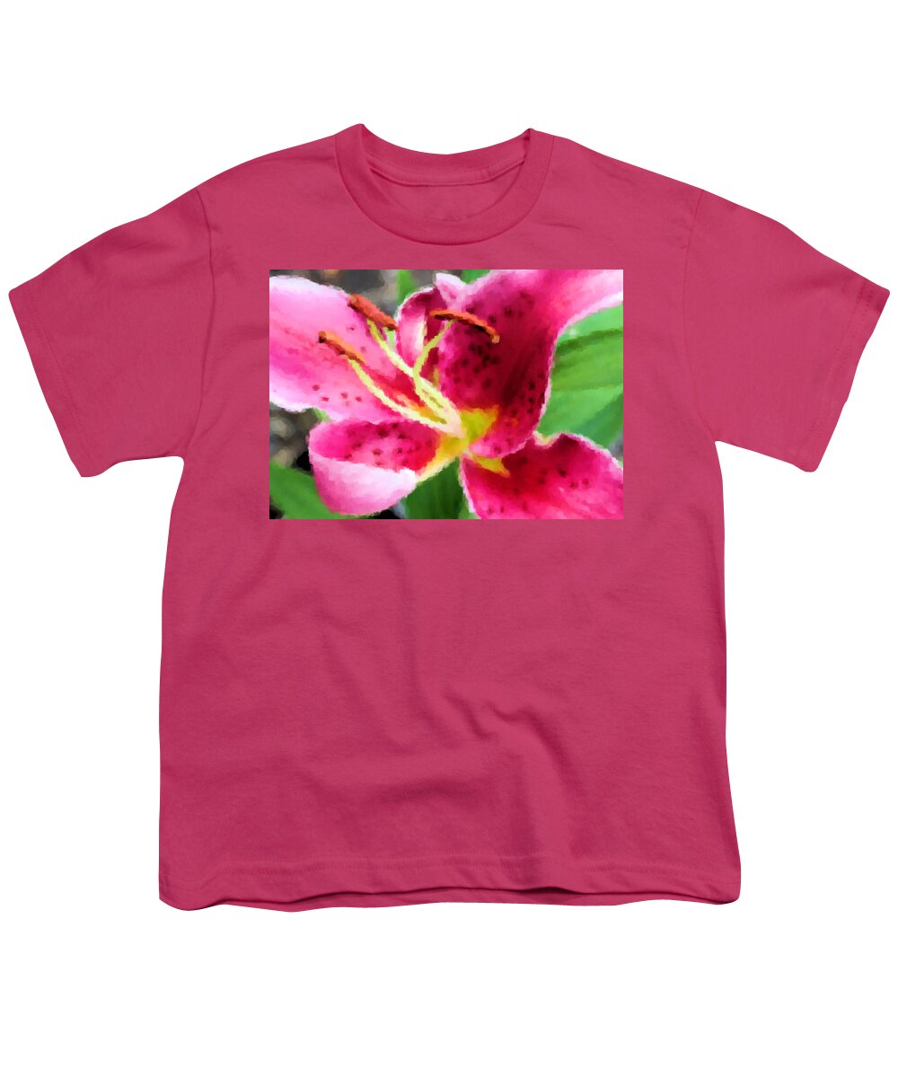 Lily Youth T-Shirt featuring the photograph Fragrant Stargazer by Kristin Elmquist
