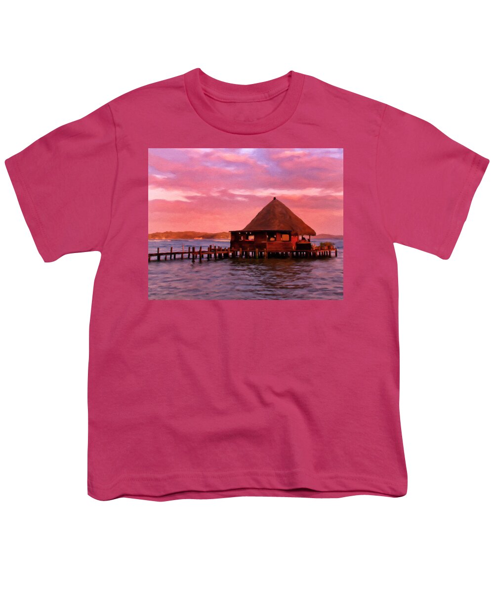 Tropical Youth T-Shirt featuring the painting Panama Sunrise by Michael Pickett
