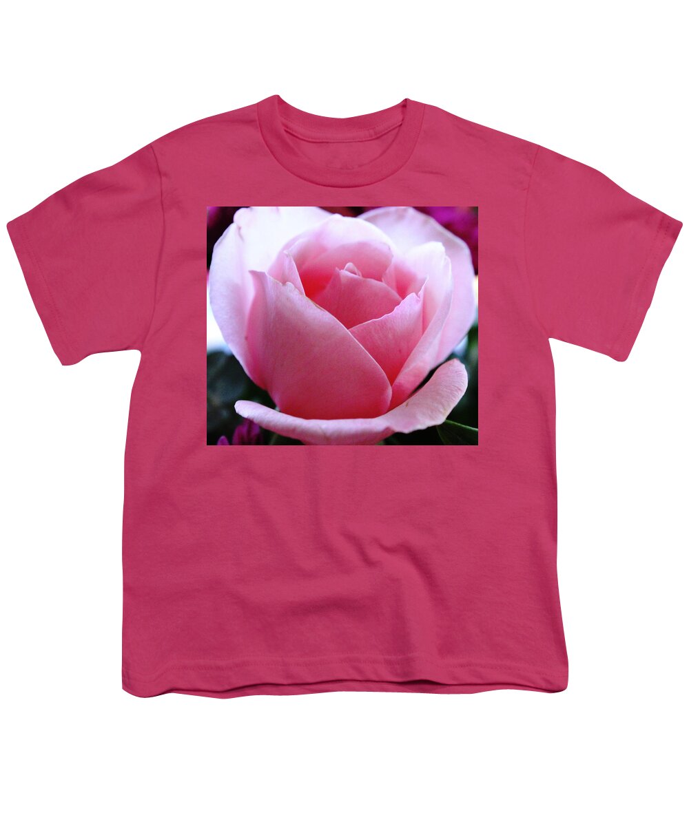 Roses Youth T-Shirt featuring the photograph Simplicity and Grace by Judy Palkimas