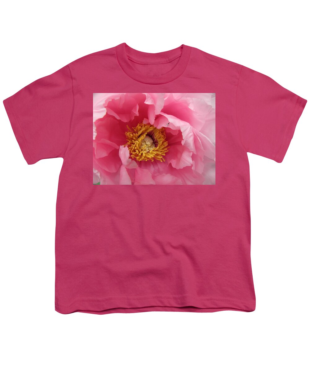 Pink Youth T-Shirt featuring the photograph hello PINK by Kim Galluzzo Wozniak