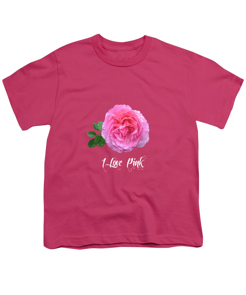 Pink Youth T-Shirt featuring the mixed media Pink Collection #2 by Marvin Blaine