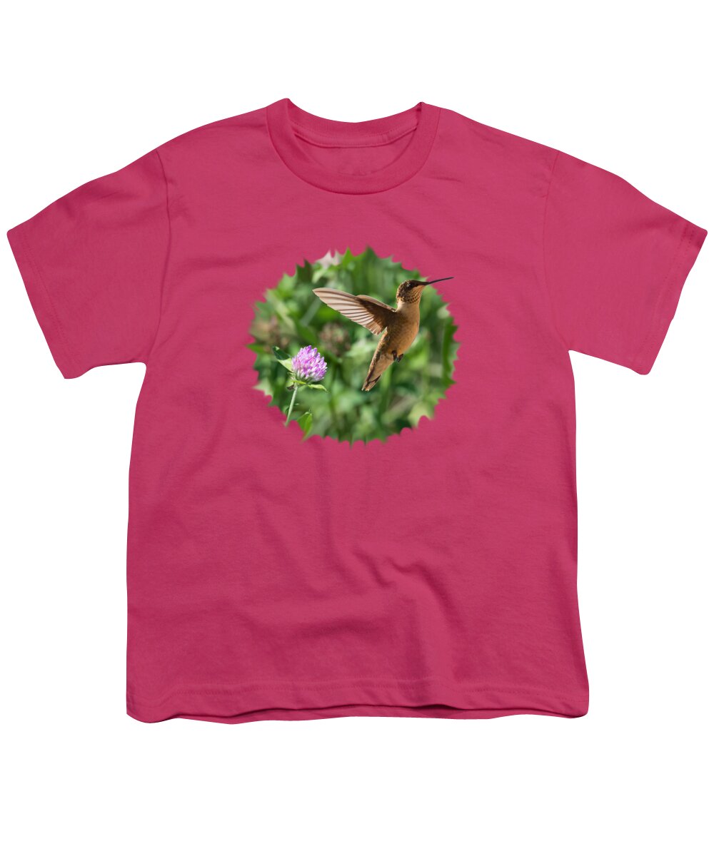 Hummingbird Youth T-Shirt featuring the photograph Hummingbird #7 by Holden The Moment