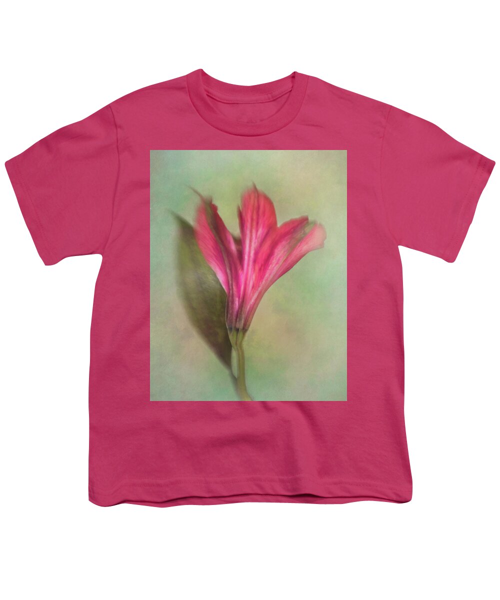 Alstroemeria Youth T-Shirt featuring the photograph Alstroemeria the Miniature Lily by David and Carol Kelly