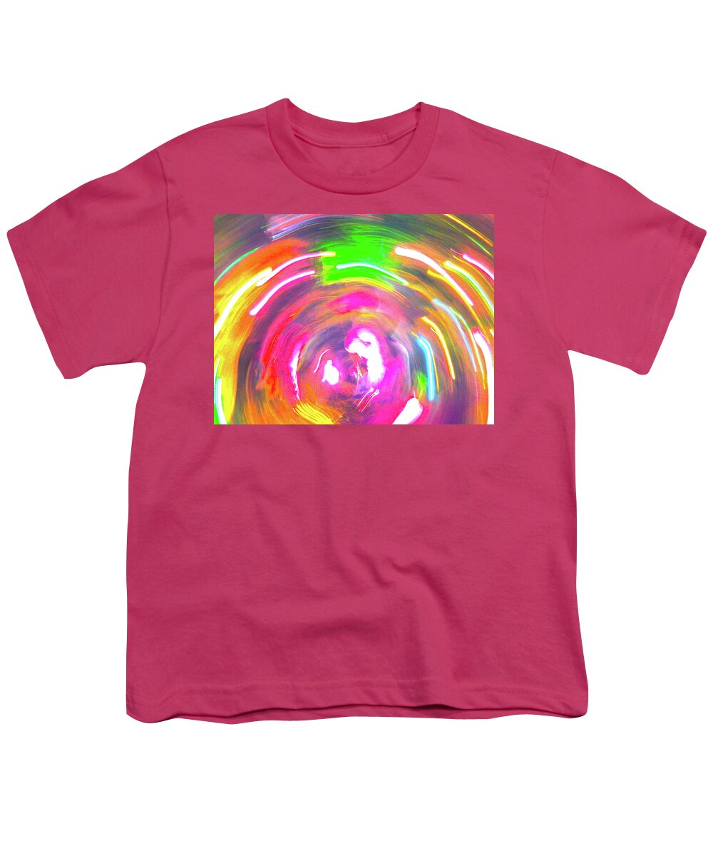 Color Abstract Youth T-Shirt featuring the photograph Christmas Lights 42 by George Ramos