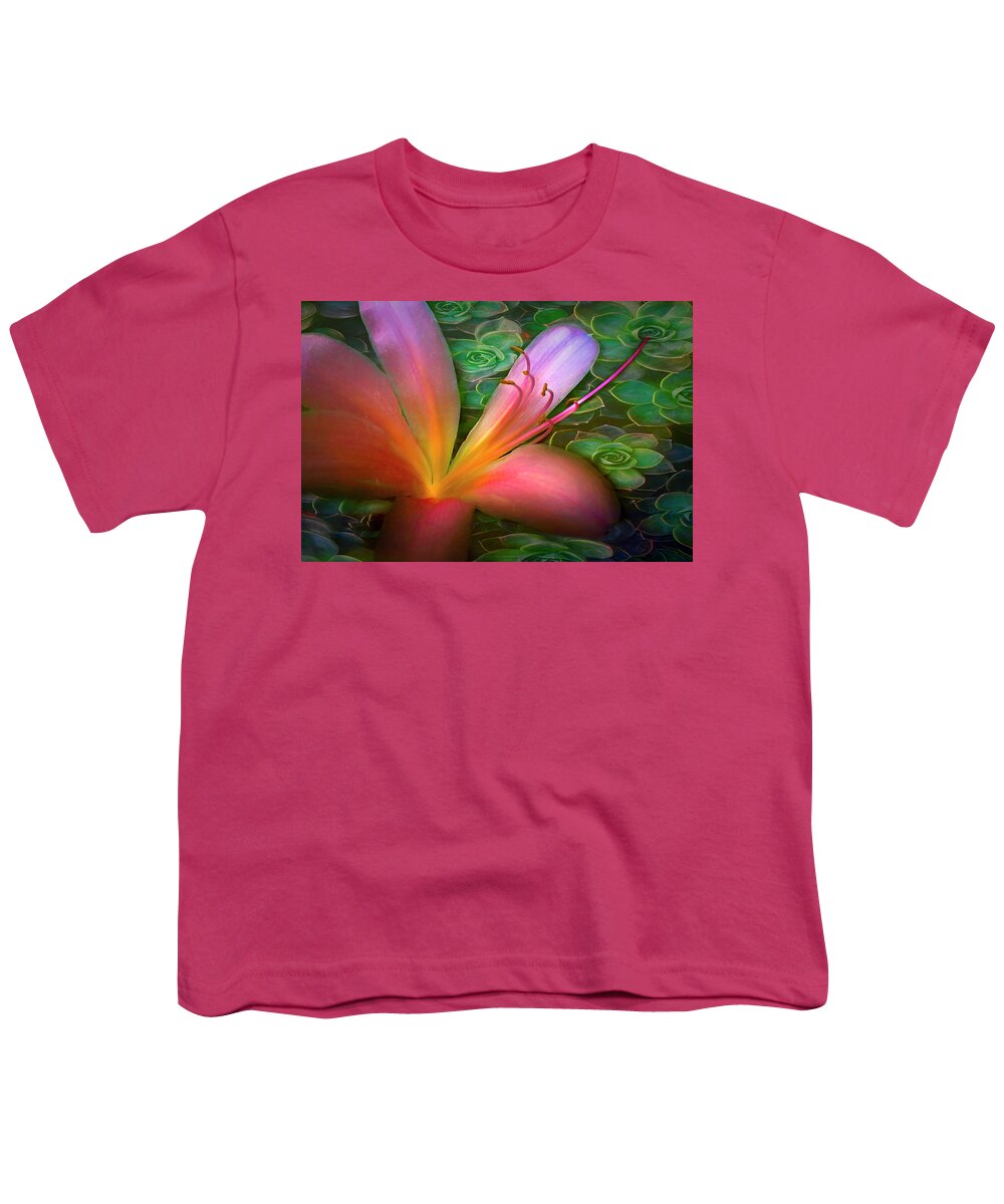 Florida Youth T-Shirt featuring the photograph Floating in Nature by Debra and Dave Vanderlaan