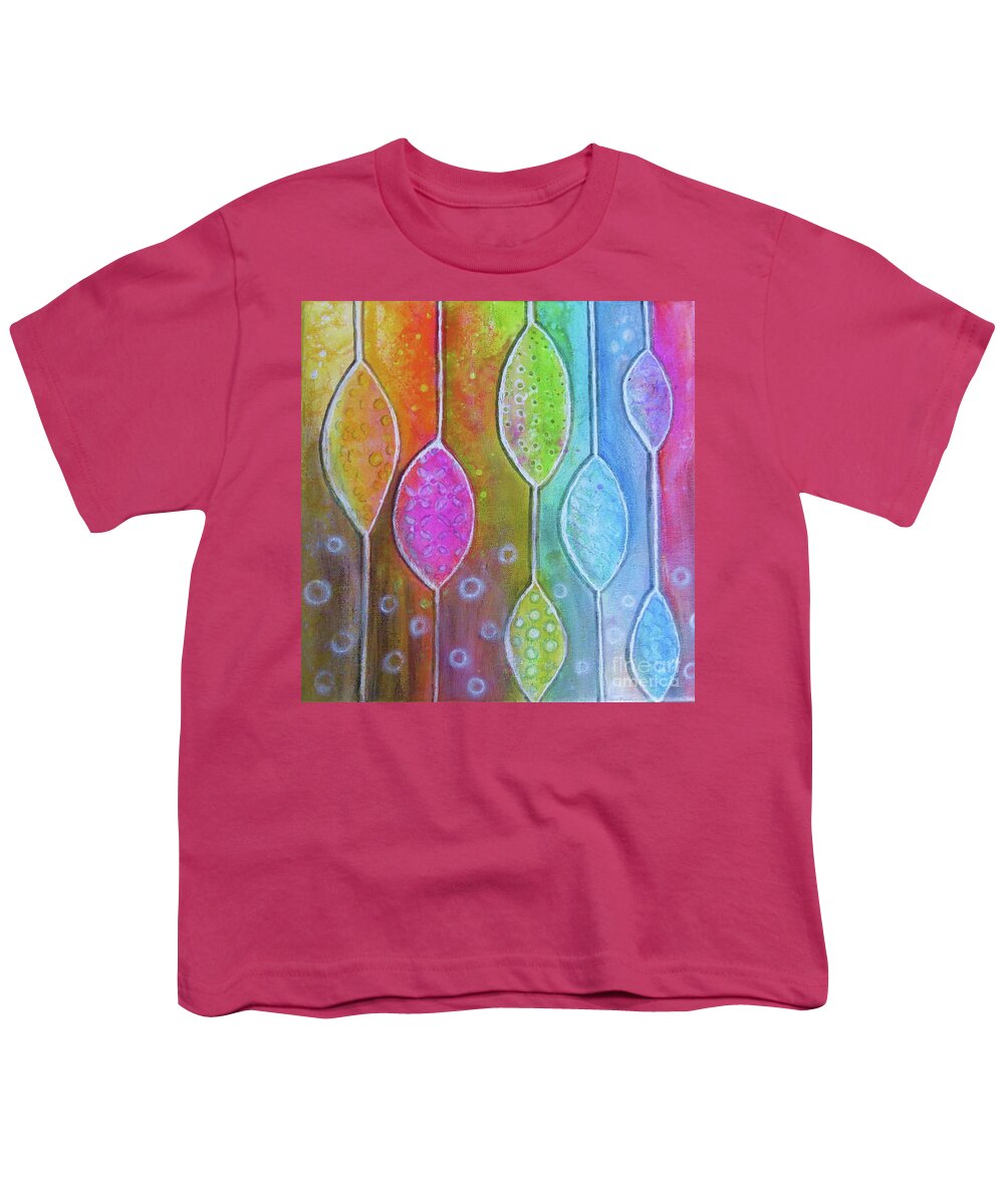 Graphic Youth T-Shirt featuring the painting Graphic Happiness by Desiree Paquette