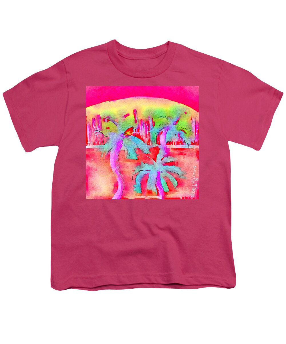 Beach Youth T-Shirt featuring the digital art Heatwave by Jason Nicholas