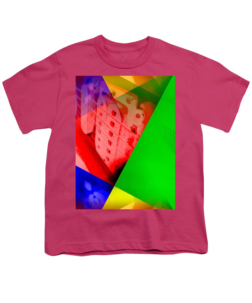 #abstracts #acrylic #artgallery # #artist #artnews # #artwork # #callforart #callforentries #colour #creative # #paint #painting #paintings #photograph #photography #photoshoot #photoshop #photoshopped Youth T-Shirt featuring the digital art Out Of The Blue Into The Rainbow by The Lovelock experience