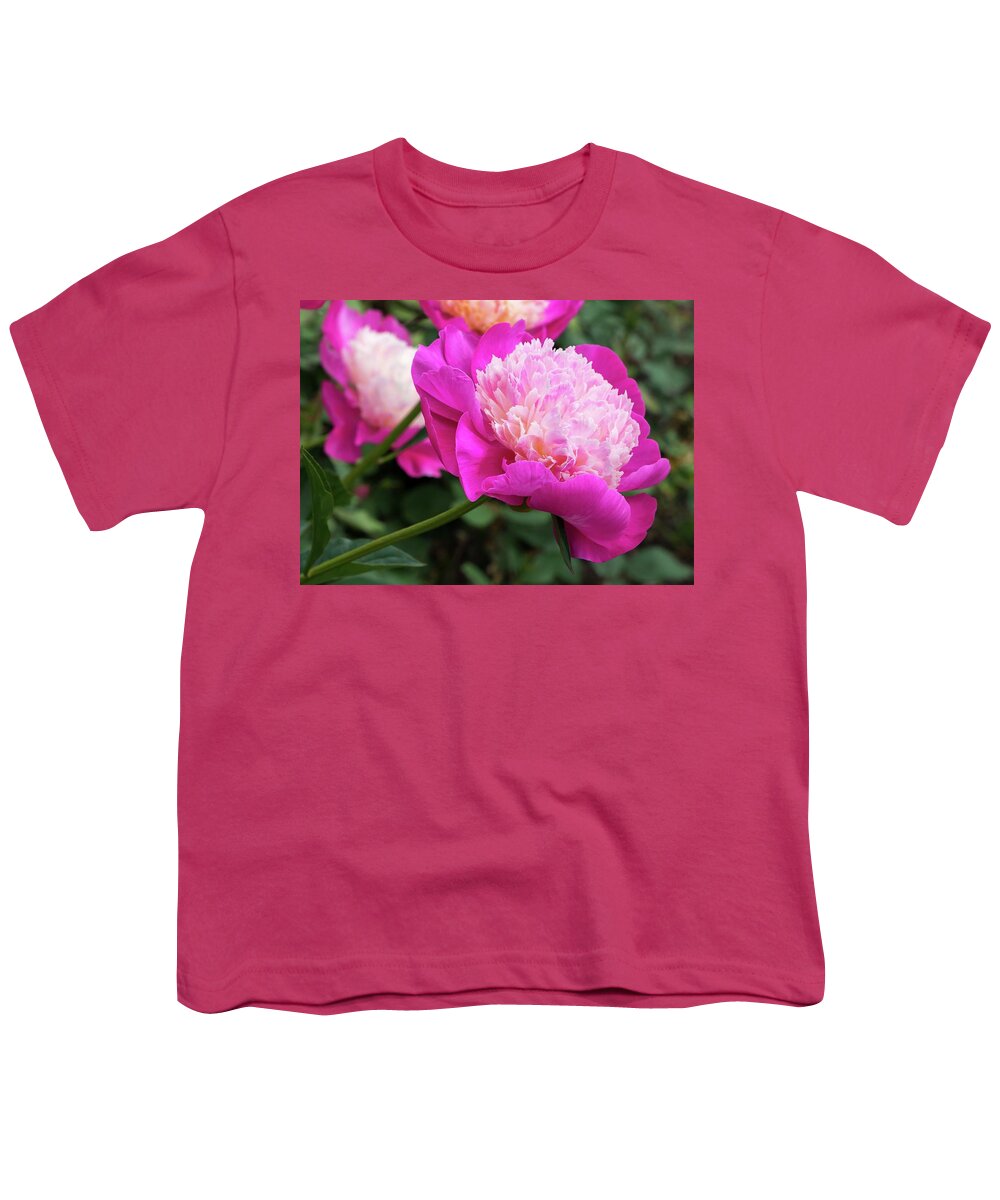 Peony Youth T-Shirt featuring the photograph Peony by Chris Berrier