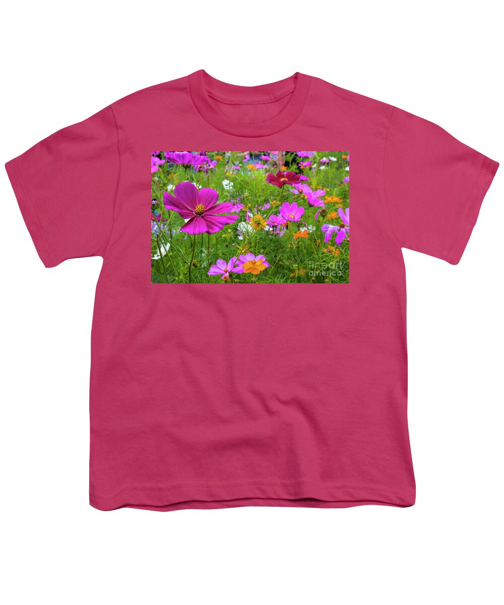 Flower Garden Youth T-Shirt featuring the photograph Summer Flower Garden by Barbara Bowen