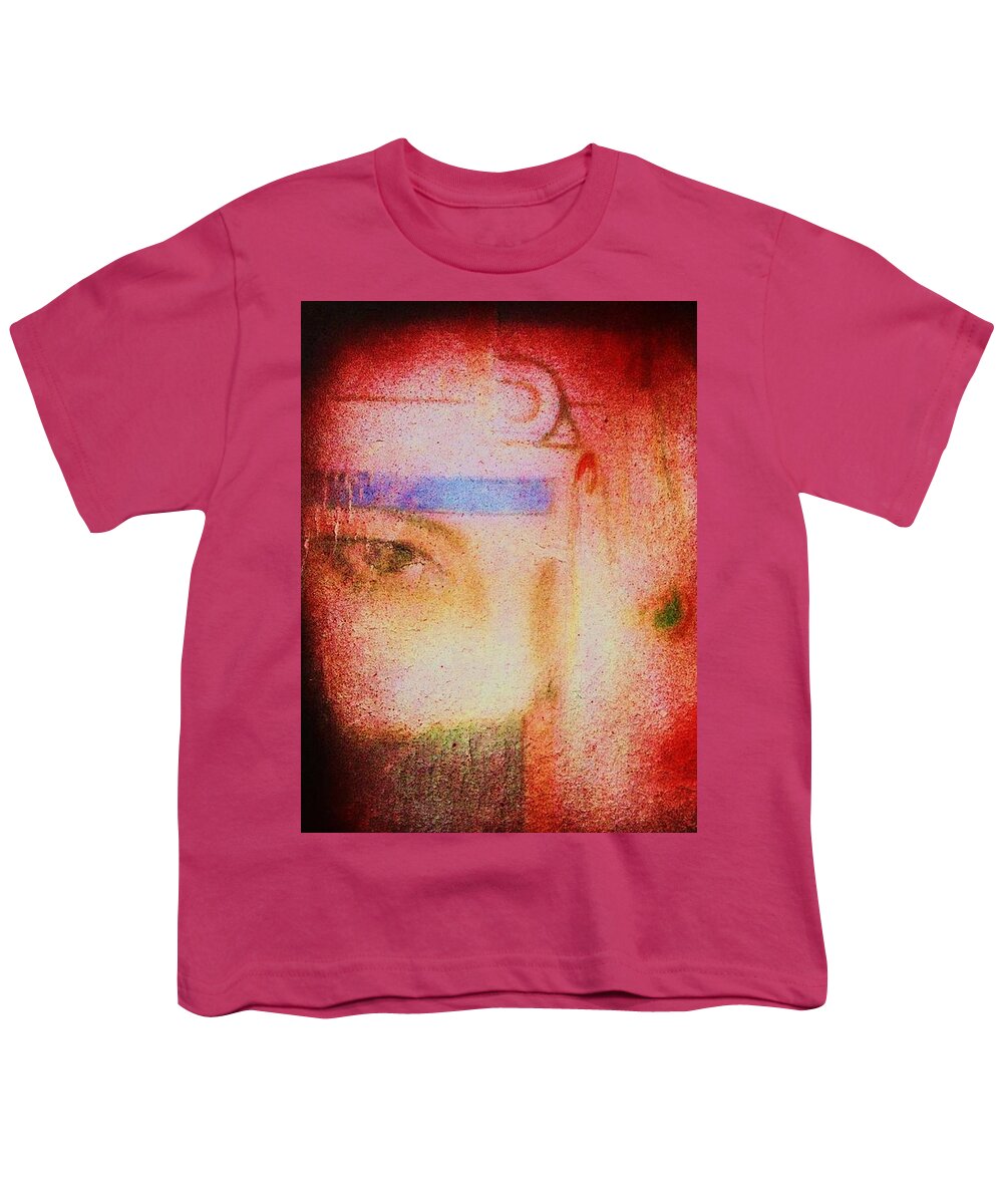Expressionism Youth T-Shirt featuring the painting Through a Glass Darkly by Thea Recuerdo