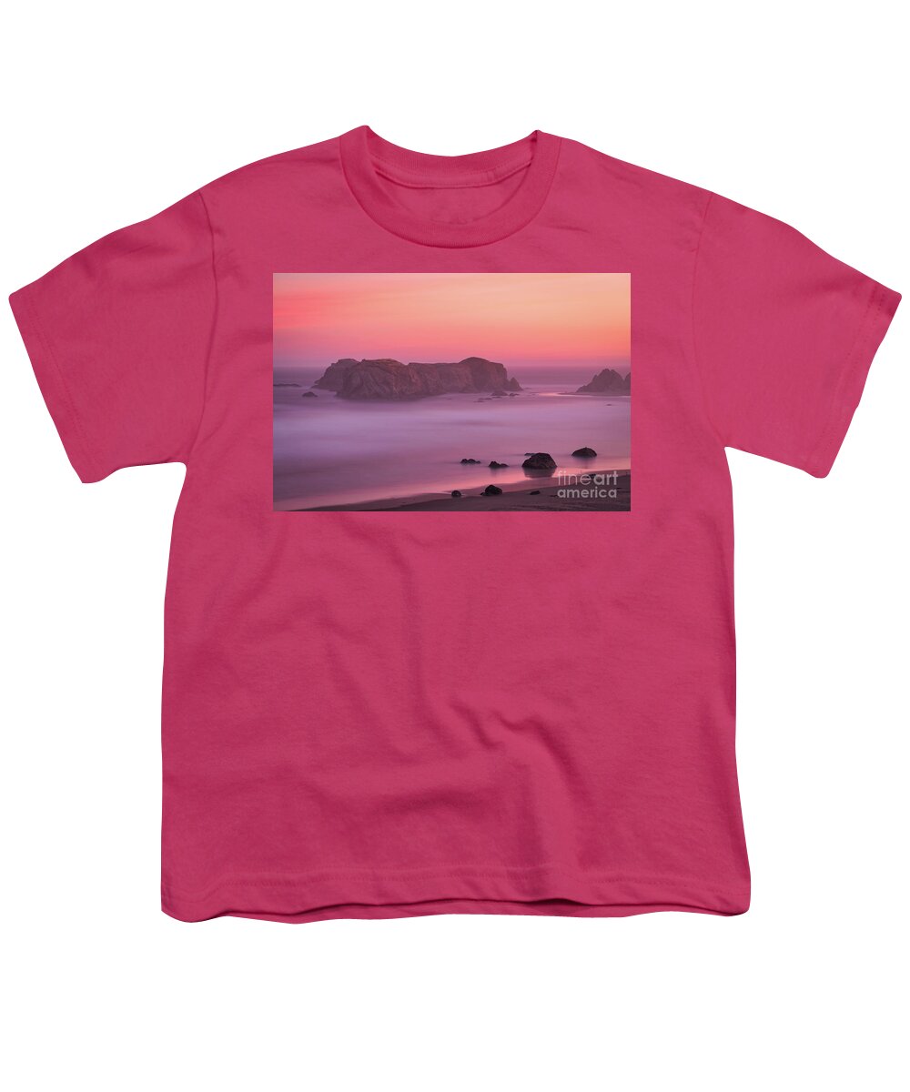Bandon Beach Youth T-Shirt featuring the photograph Tangerine Sunrise by Doug Sturgess