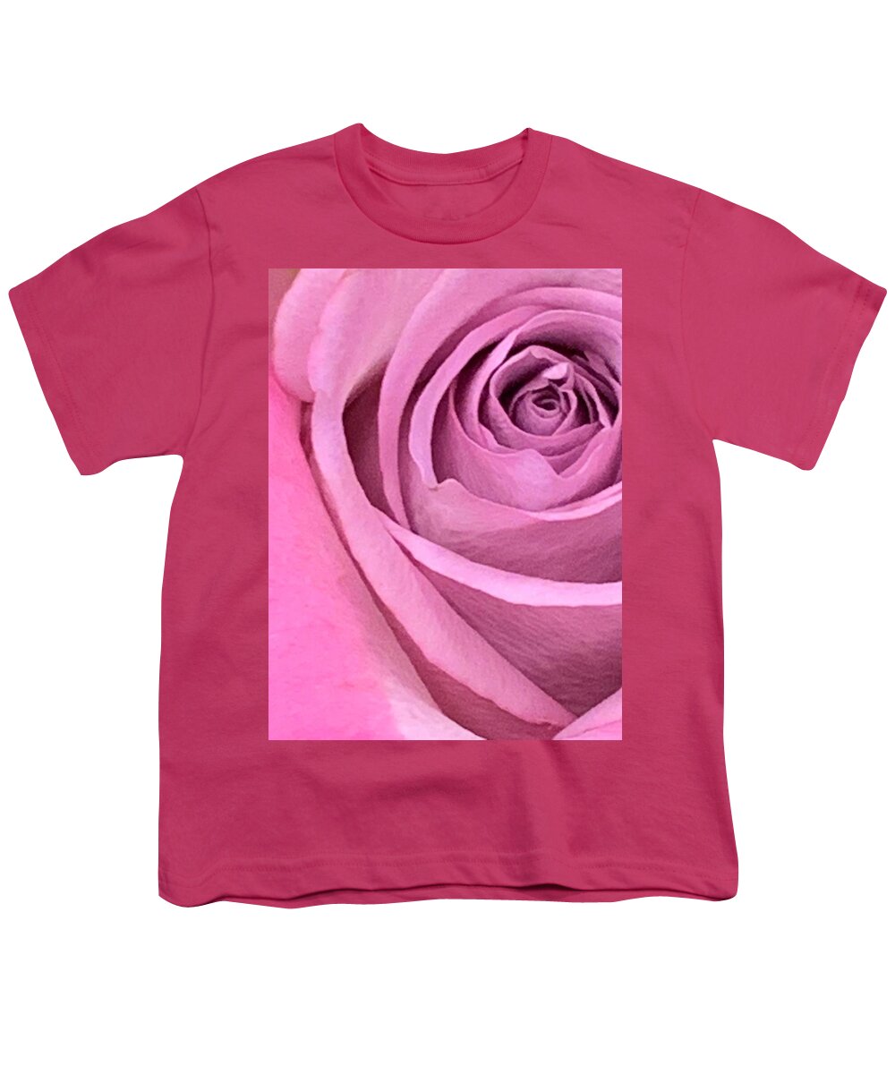 Rose Youth T-Shirt featuring the photograph Amaranthine Gaze by Tiesa Wesen