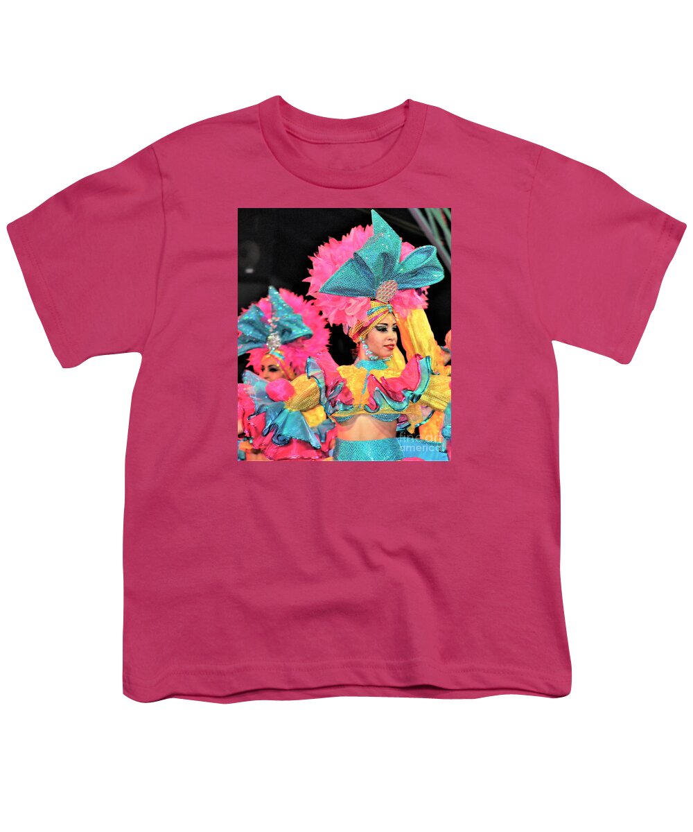 Tropicana Youth T-Shirt featuring the photograph Tropicana Dancer by FD Graham