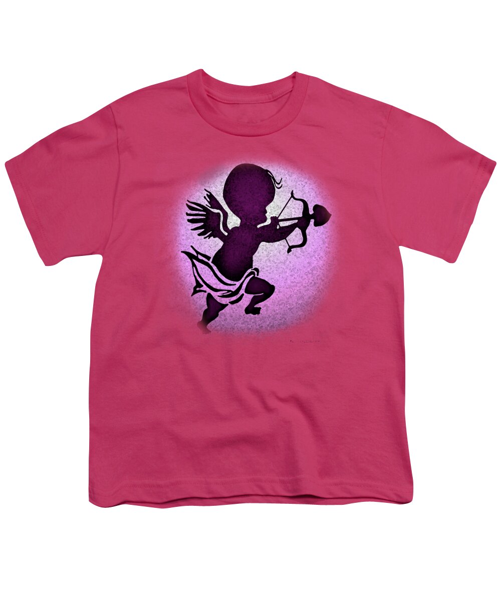 Cupid Youth T-Shirt featuring the digital art Cupid by Kevin Middleton