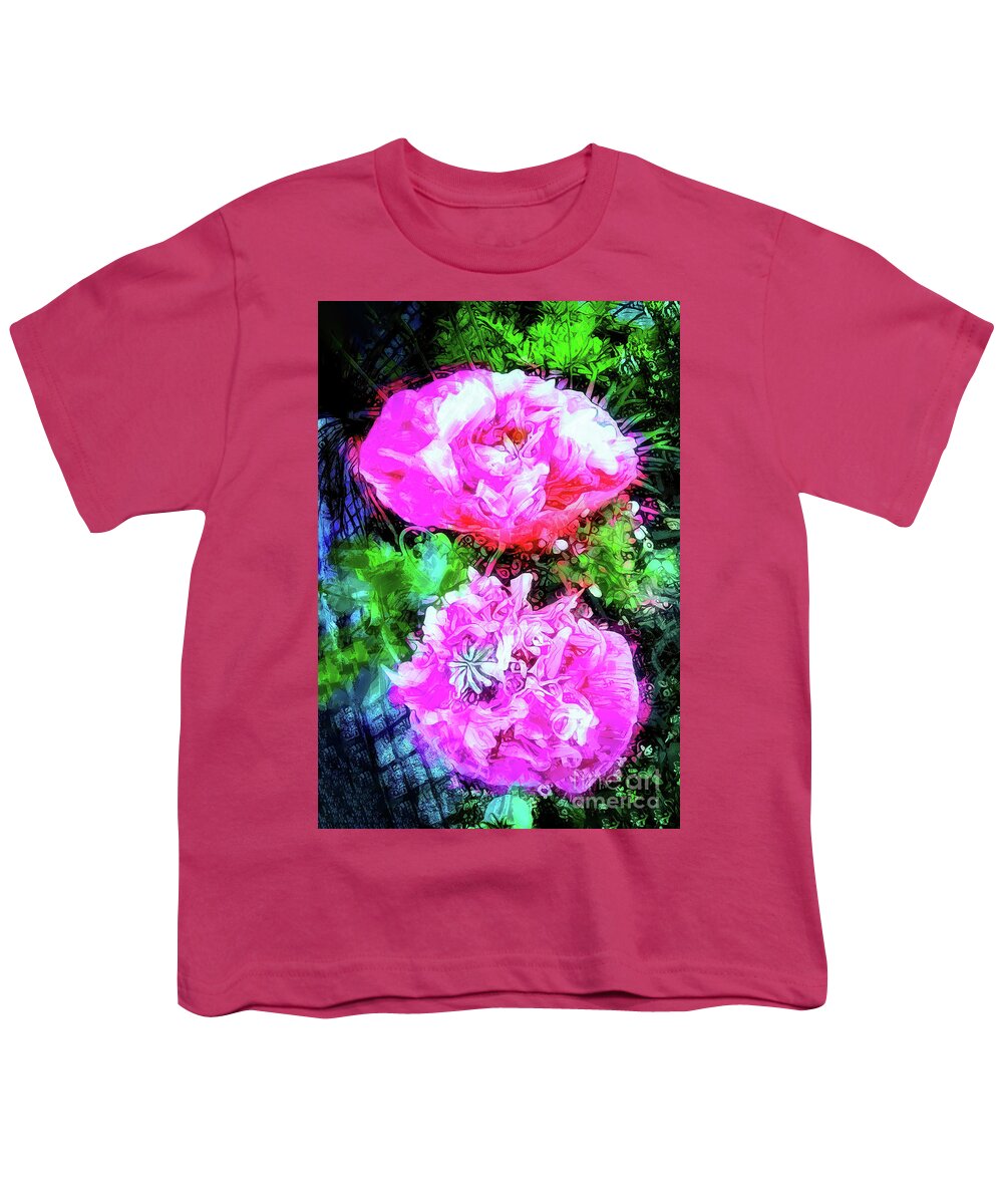 Floral Youth T-Shirt featuring the photograph Double Poppies by Jack Torcello