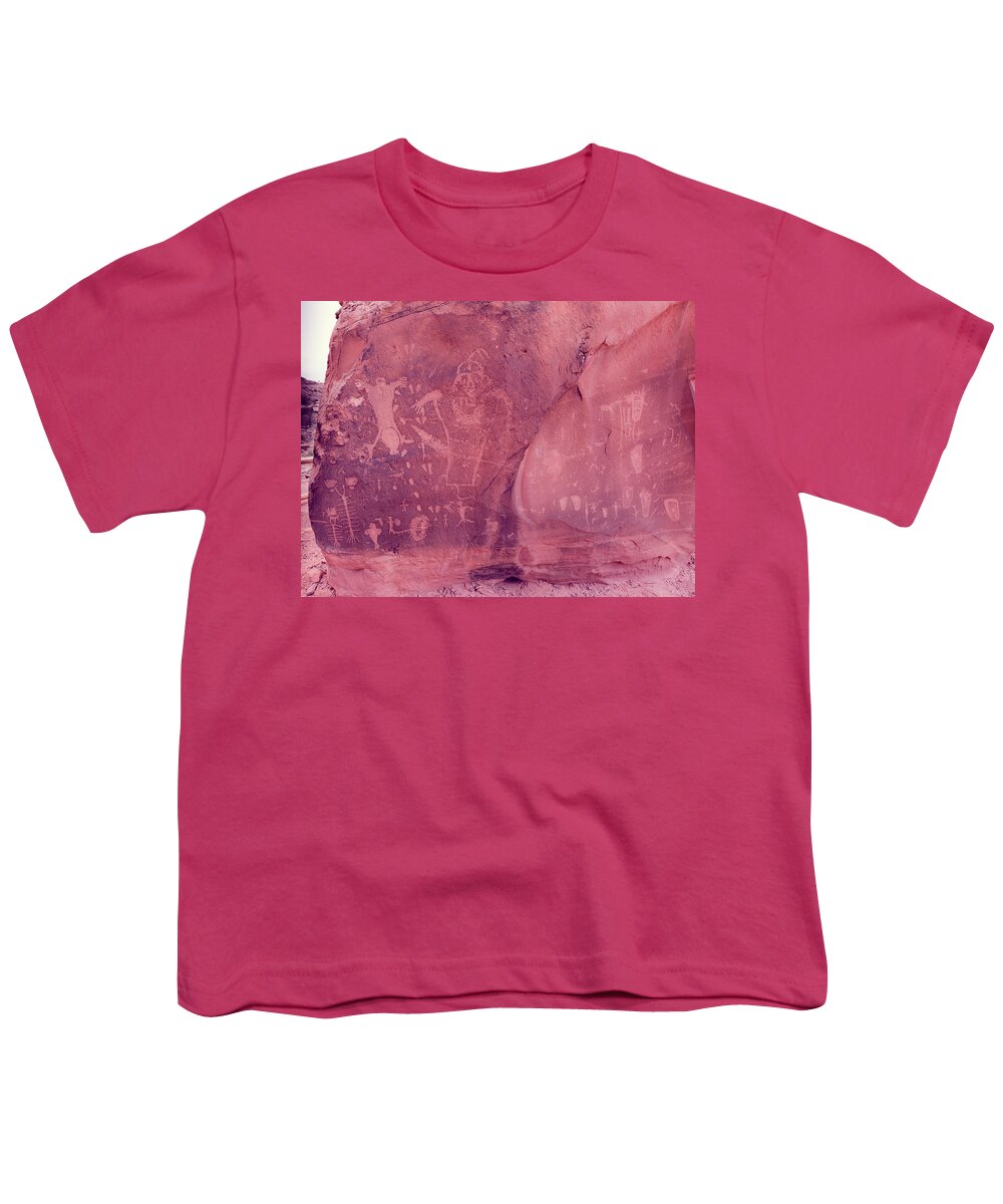Abstract Youth T-Shirt featuring the photograph Muted Desert Birthing Sceene by Kyle Lee