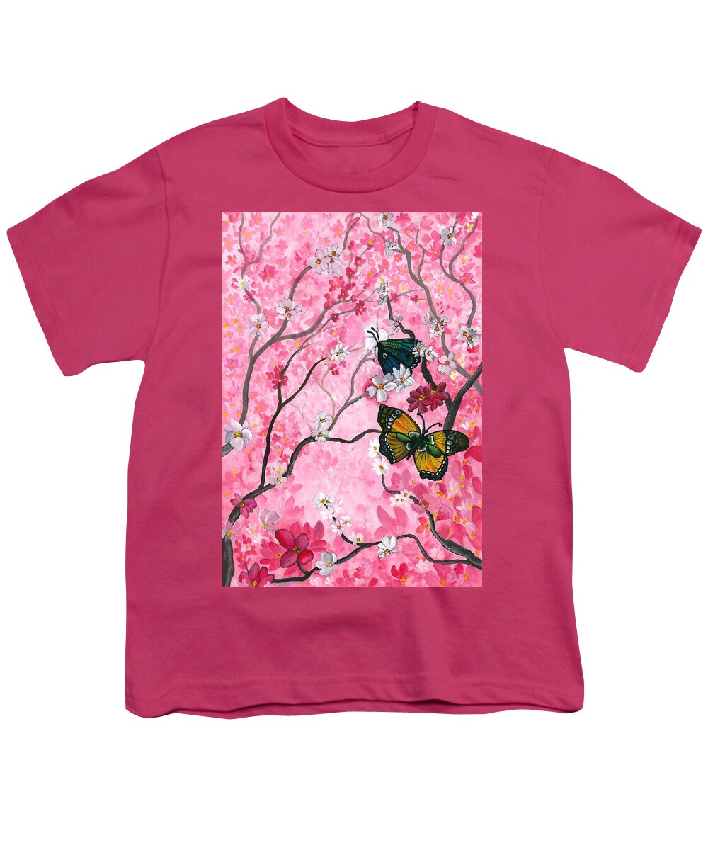 Spring Youth T-Shirt featuring the painting Springtime delight by Tara Krishna