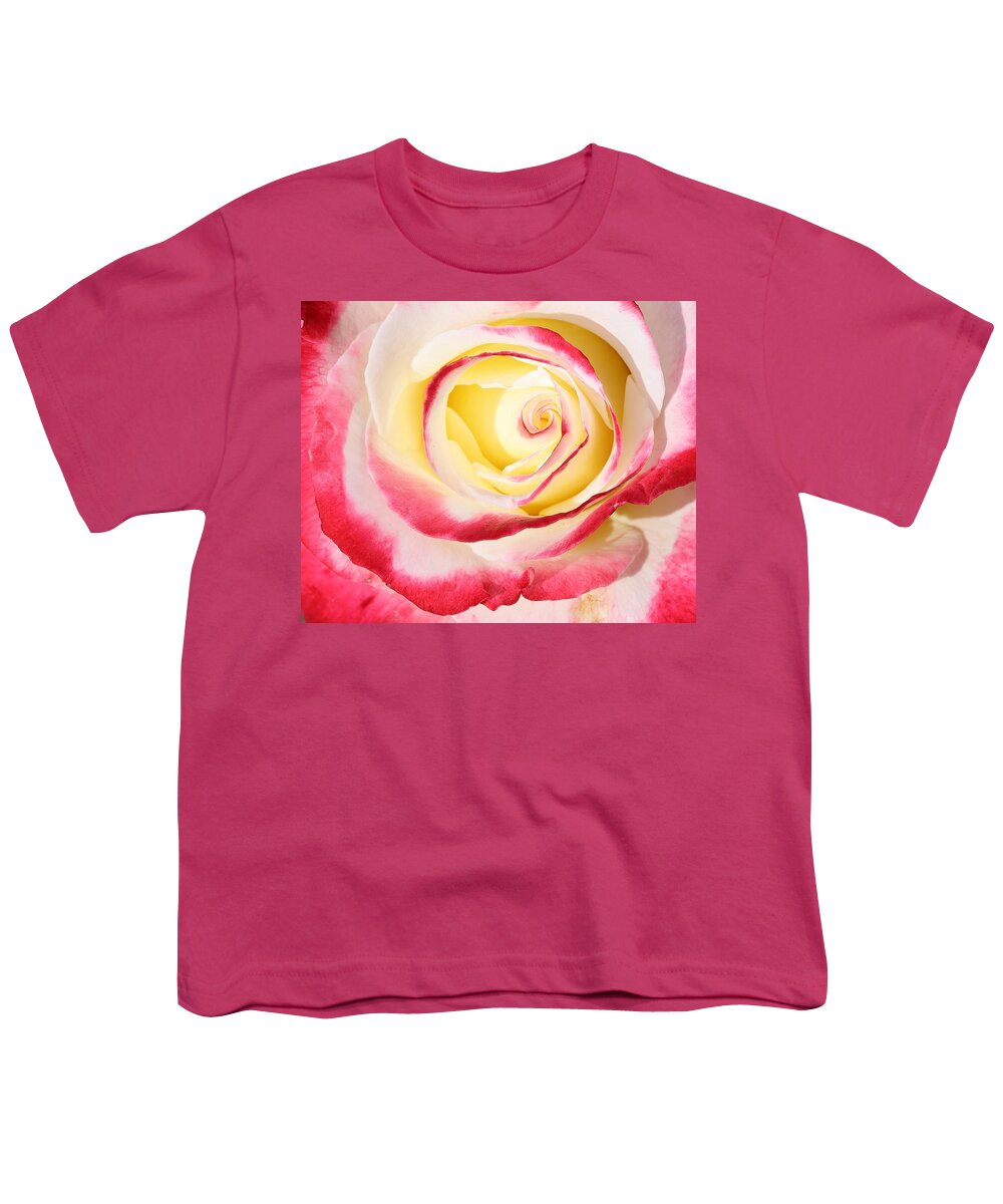 Roses Are Most Beloved And Symbolic Flowers. Love Youth T-Shirt featuring the photograph The Eye of Beauty by Mingming Jiang