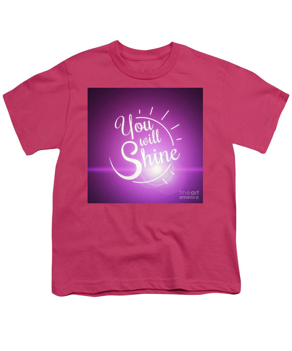 Uplifting Youth T-Shirt featuring the photograph You Will Shine by Claudia Zahnd-Prezioso