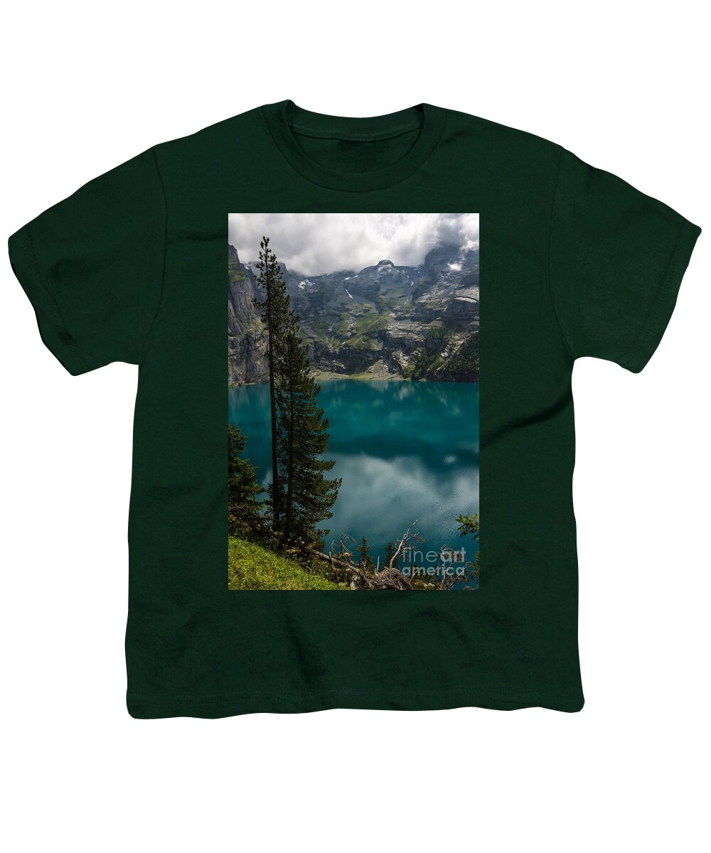 Oeschinensee Youth T-Shirt featuring the photograph Oeschinensee - Swiss Alps - Switzerland #3 by Gary Whitton