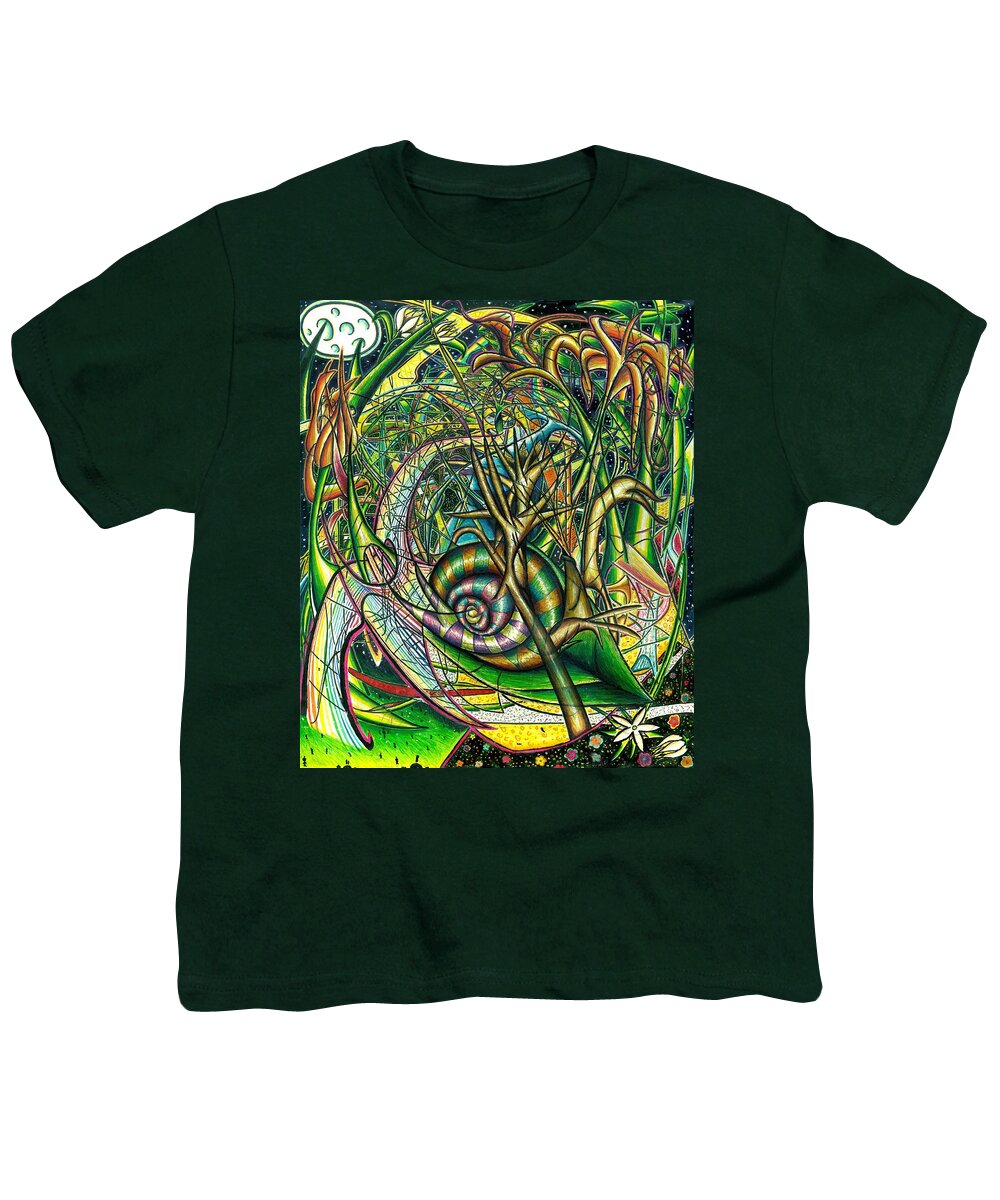 Chaos Youth T-Shirt featuring the painting The Snail #1 by Shawn Dall