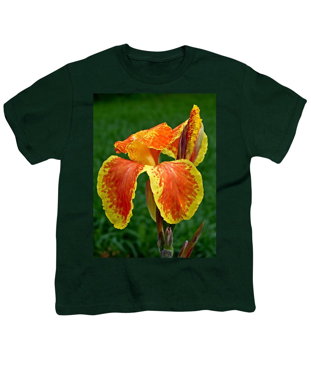 Macro Youth T-Shirt featuring the photograph Canna Lily Portrait by Pete Trenholm
