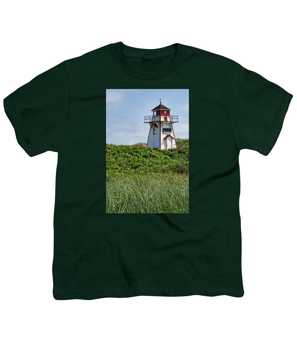 Lighthouses Youth T-Shirt featuring the photograph Covehead Harbour #1 by Nikolyn McDonald