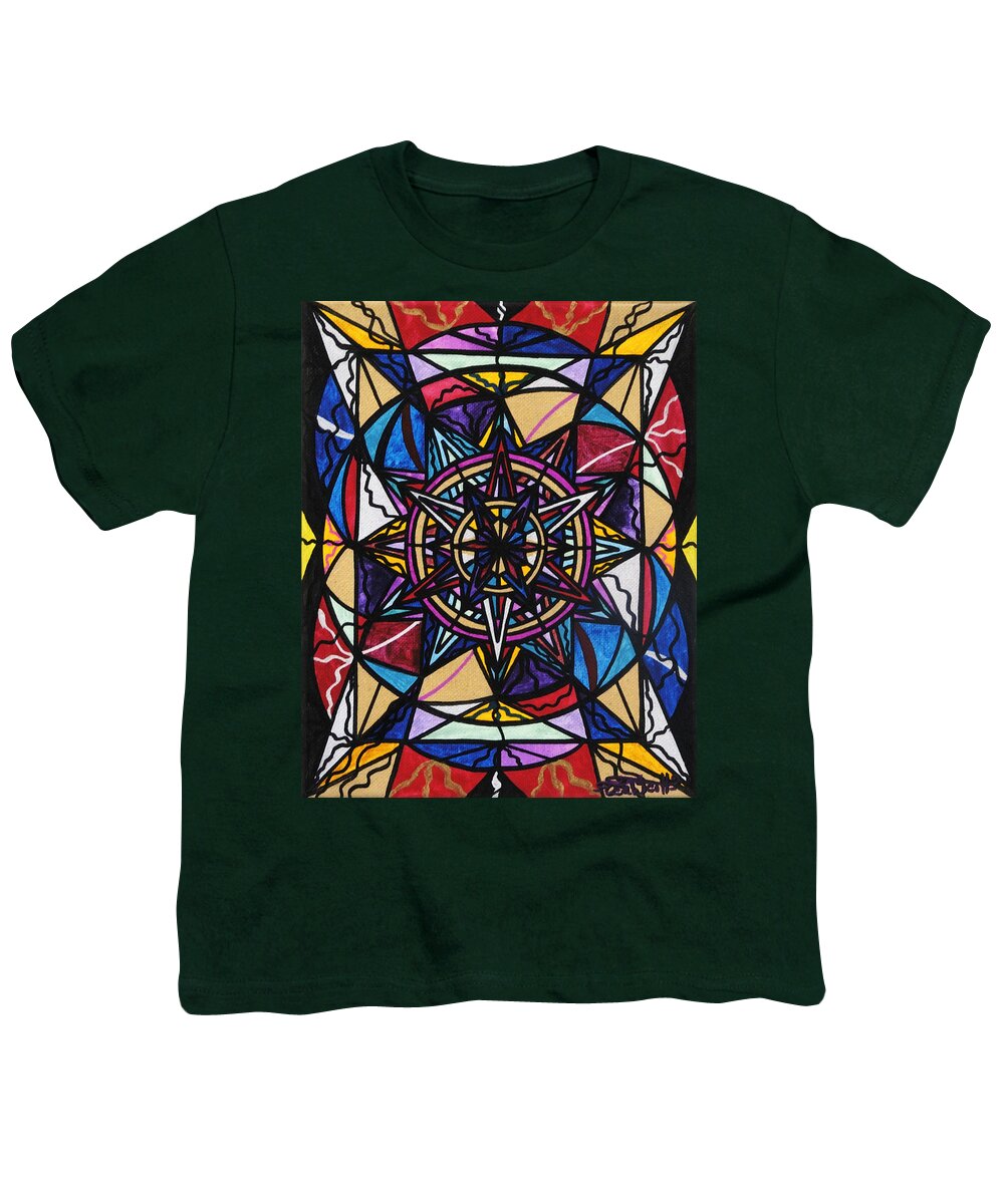 Financial Freedom Youth T-Shirt featuring the painting Financial Freedom by Teal Eye Print Store