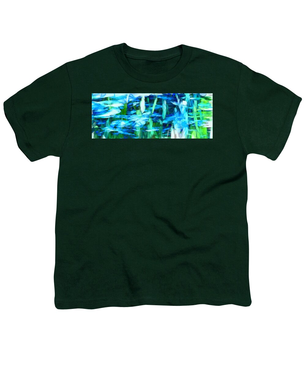 Float Youth T-Shirt featuring the mixed media Float 2 Horizontal by Angelina Tamez