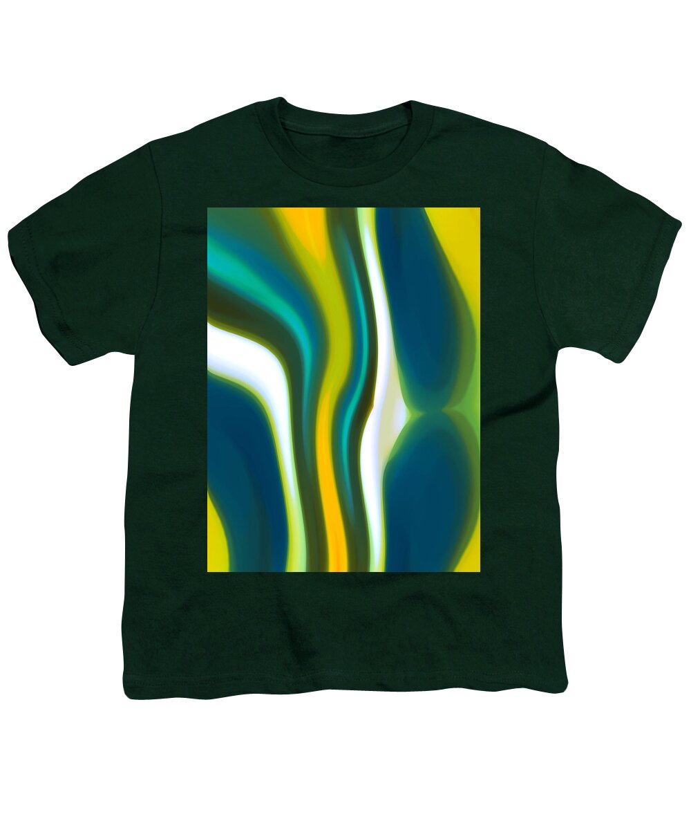 Abstract Landscape Youth T-Shirt featuring the painting Abstract Tide 2 by Amy Vangsgard