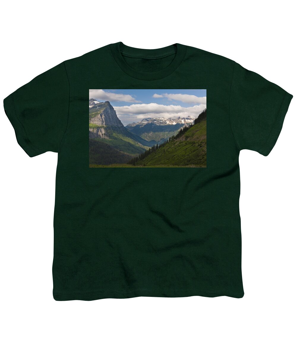 America Youth T-Shirt featuring the photograph Glacier National Park by John Shaw