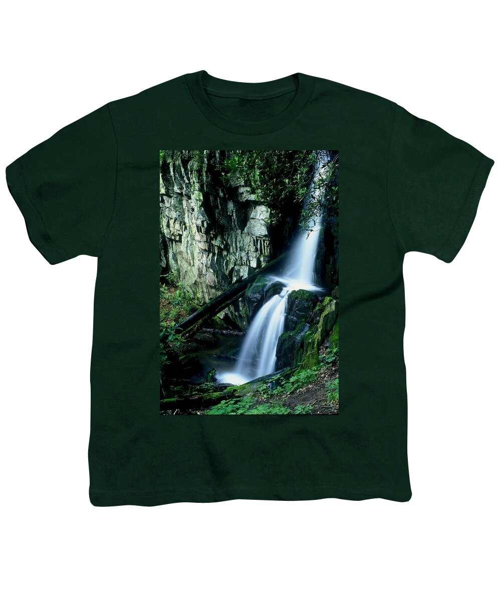 Nature Youth T-Shirt featuring the photograph Indian Falls by Rodney Lee Williams