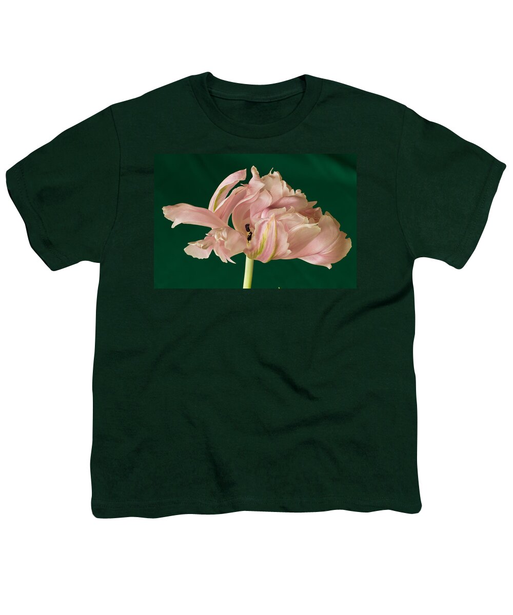 Macro Youth T-Shirt featuring the photograph Lacey Tulip by Patricia Schaefer