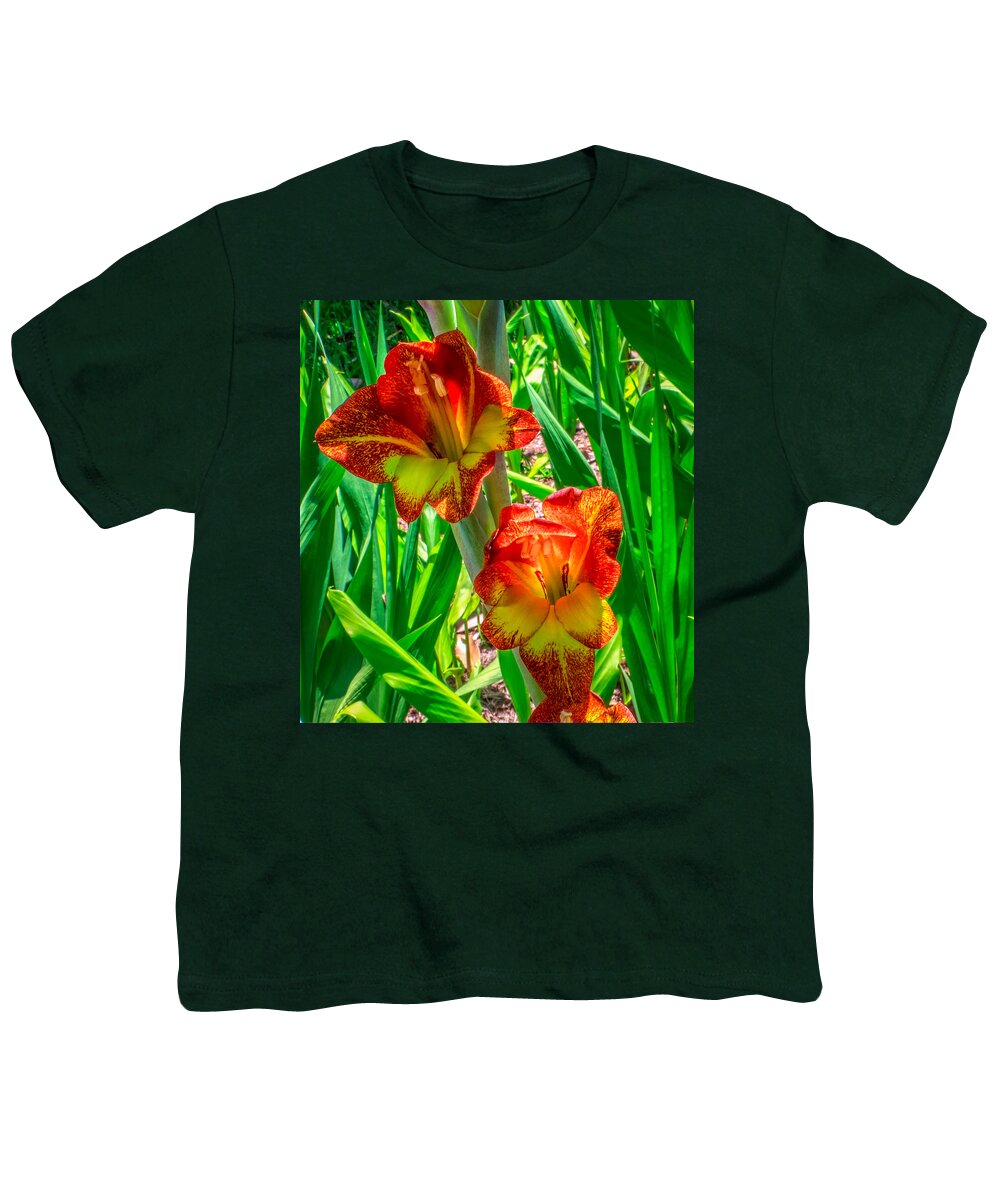 Flower Youth T-Shirt featuring the photograph Parrot Gladiolus by Traveler's Pics