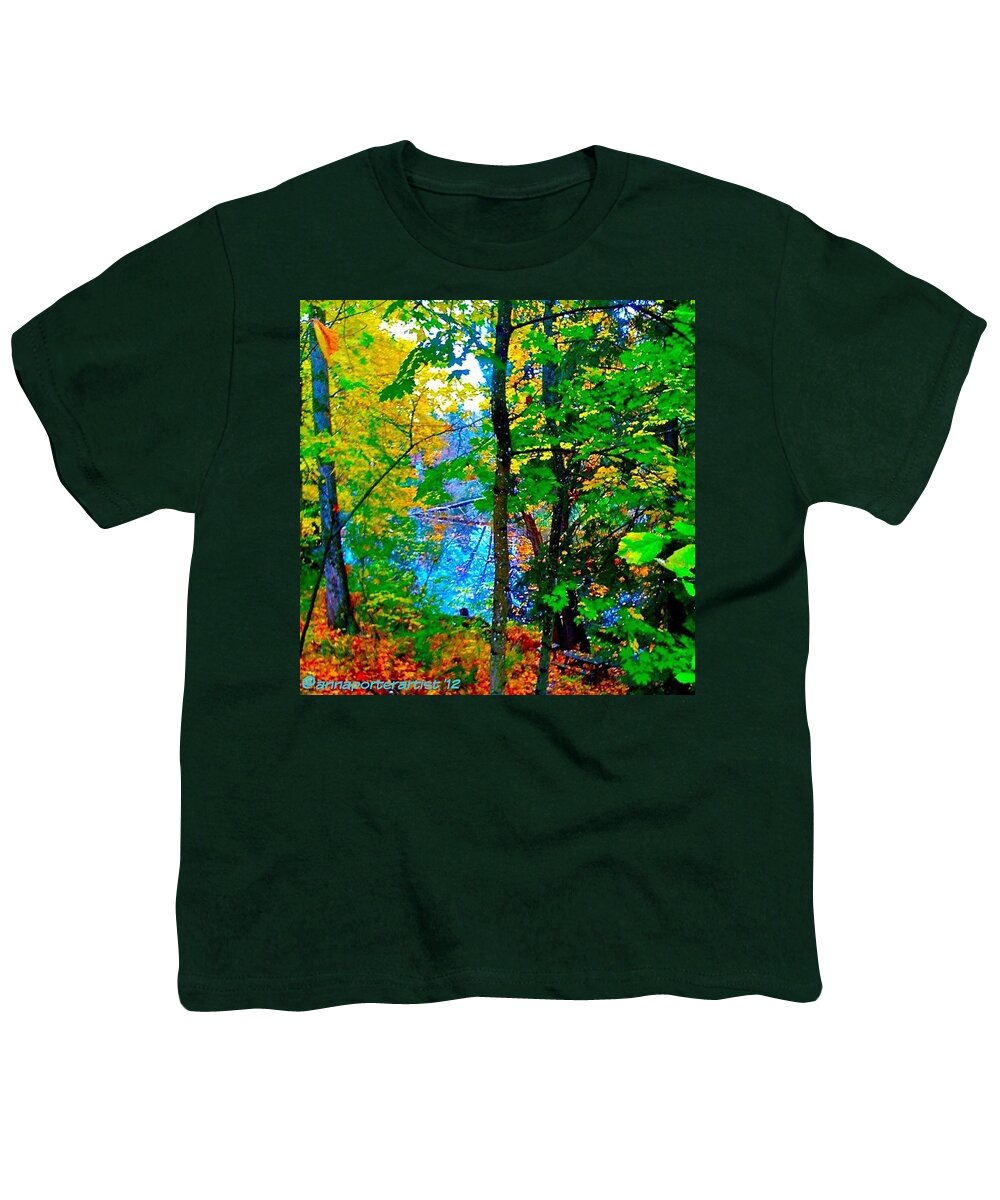 Fall Color Youth T-Shirt featuring the photograph Reed College Canyon Reflections of Autumn by Anna Porter