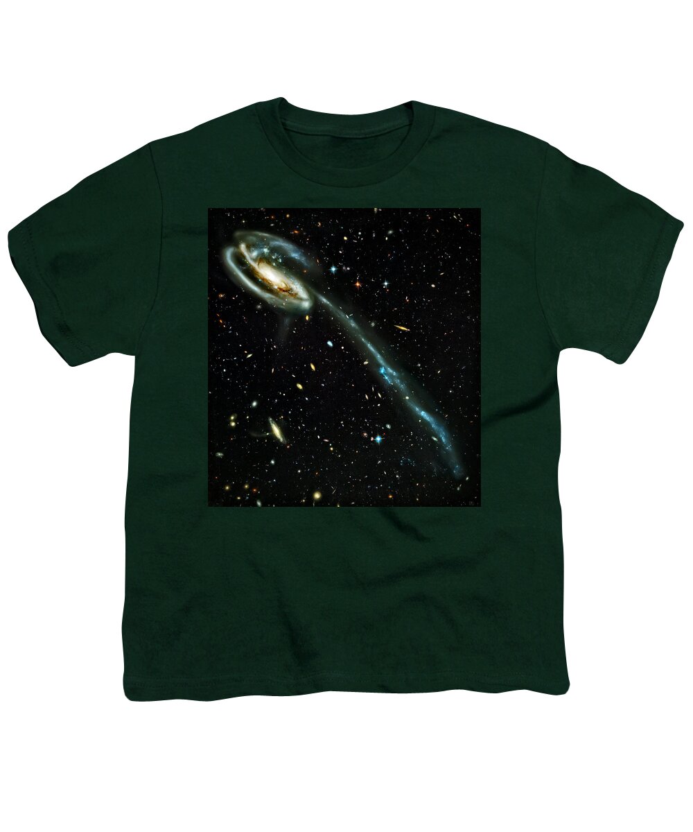 Universe Youth T-Shirt featuring the photograph Tadpole Galaxy by Jennifer Rondinelli Reilly - Fine Art Photography