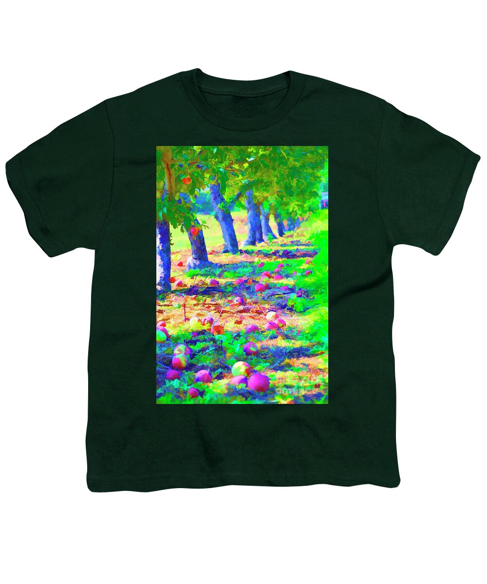 Apple Youth T-Shirt featuring the photograph Apple Picking by Traci Cottingham