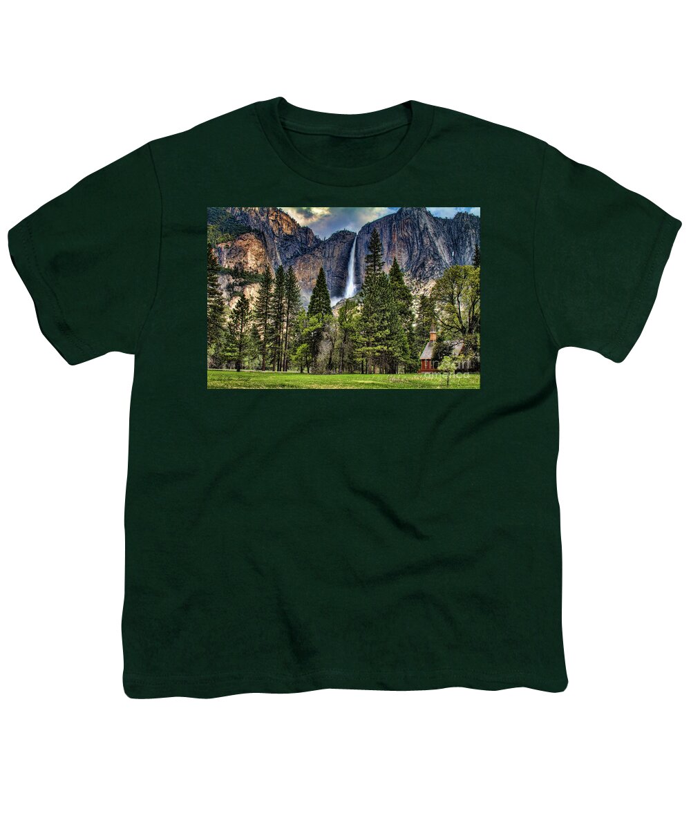 Cooks Meadow Youth T-Shirt featuring the photograph Chapel in the Valley 2 by Sue Karski