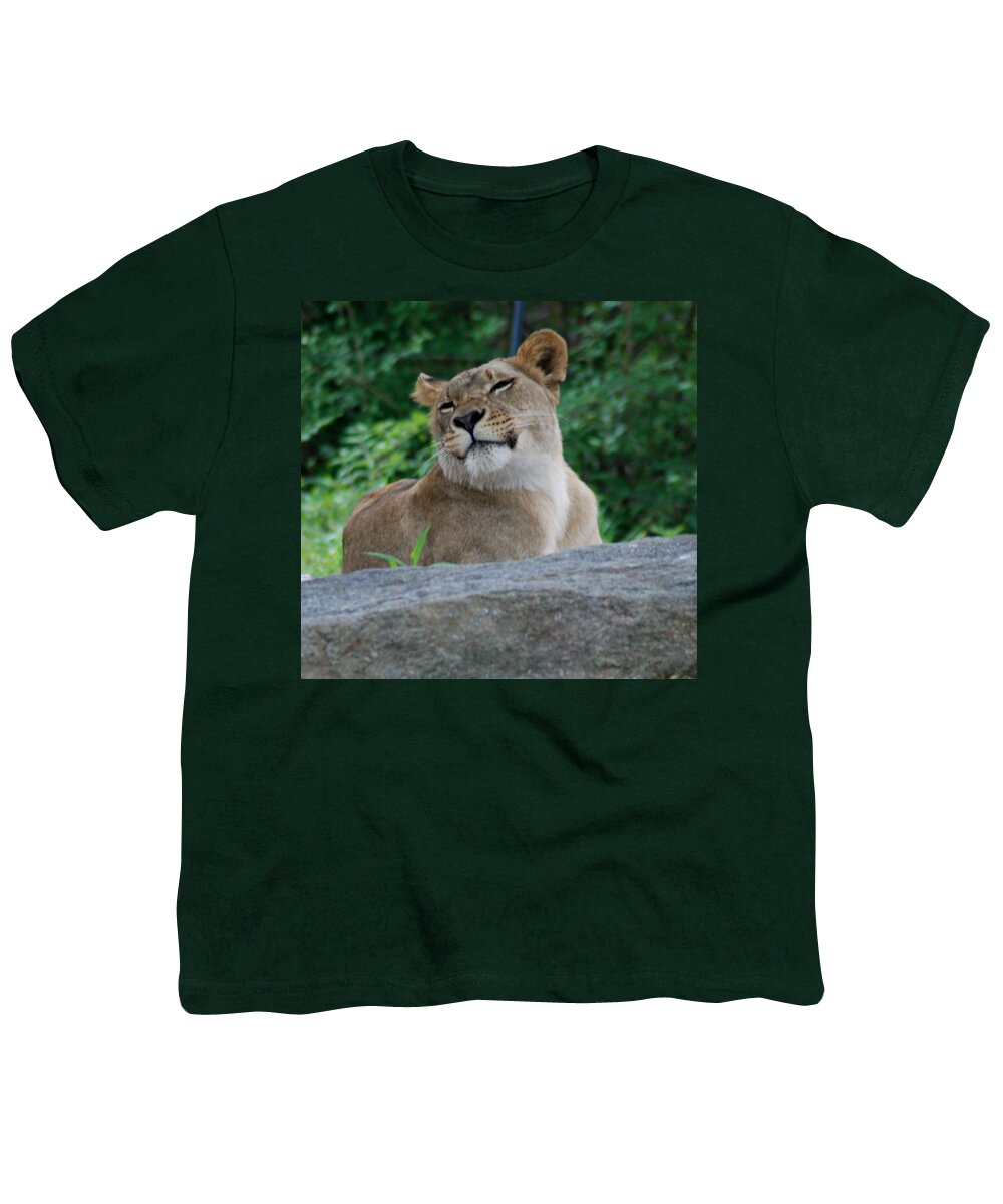 Lion Youth T-Shirt featuring the photograph Lion Portrait by Richard Bryce and Family