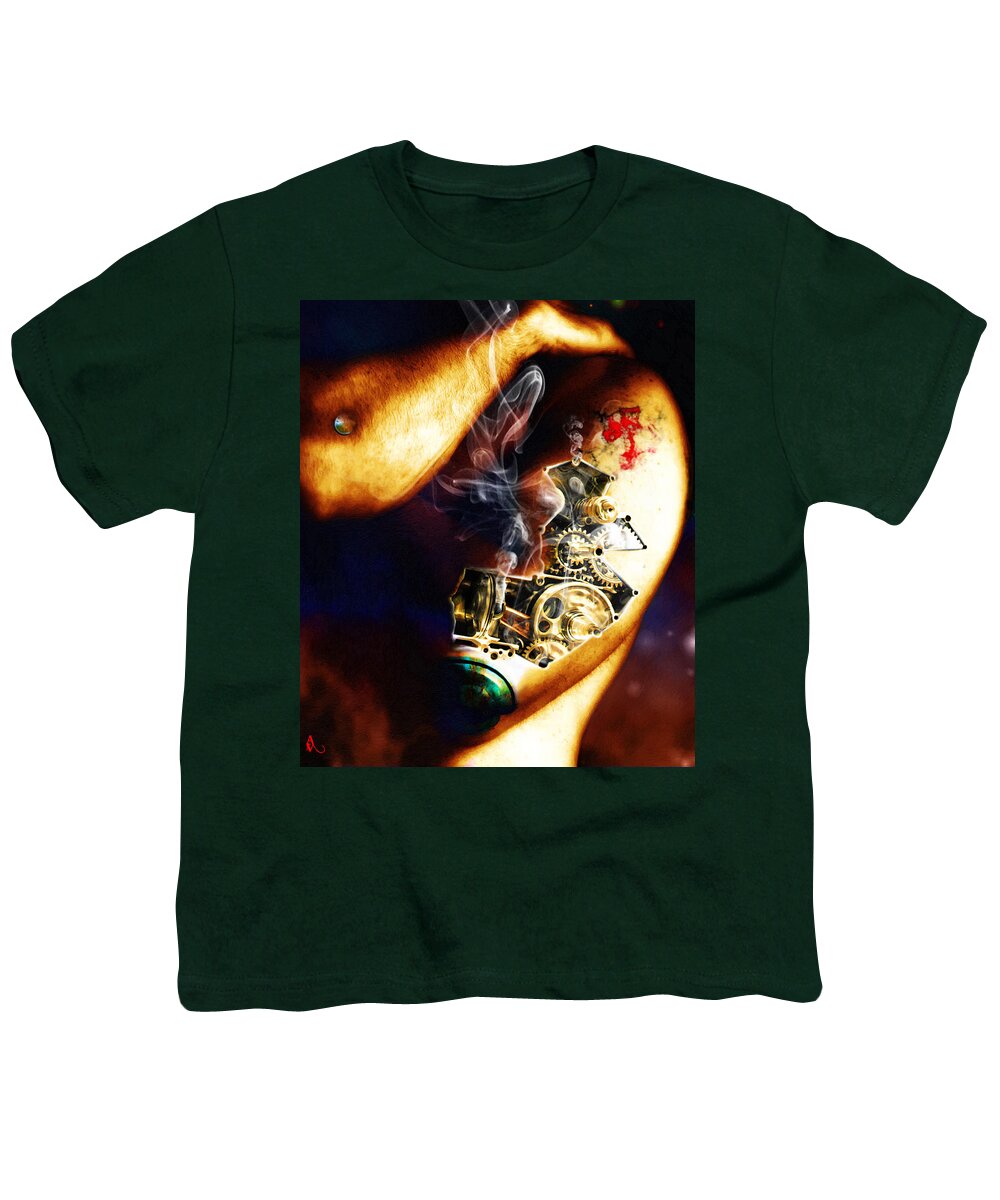 Man Youth T-Shirt featuring the photograph Over Worked by Adam Vance