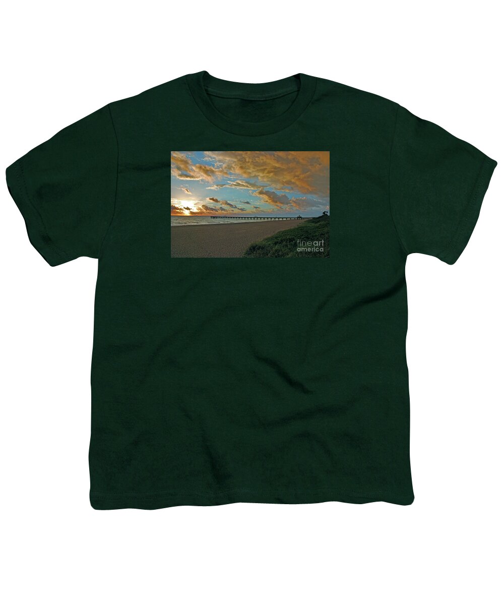  Youth T-Shirt featuring the photograph 7- Juno Beach Pier by Joseph Keane